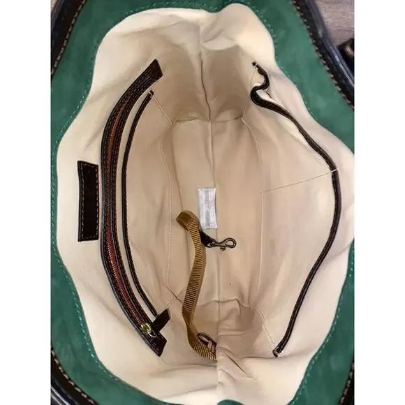 Dooney & Bourke Florentine Leather North/South black/black bag B000547